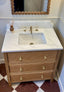 HEREFORD reeded oak vanity unit