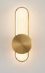 SUBA oval brass wall light